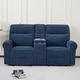 preview thumbnail 60 of 118, MCombo 64.6" Wall Hugger Power Loveseat Fabric Recliner Sofa with USB Ports