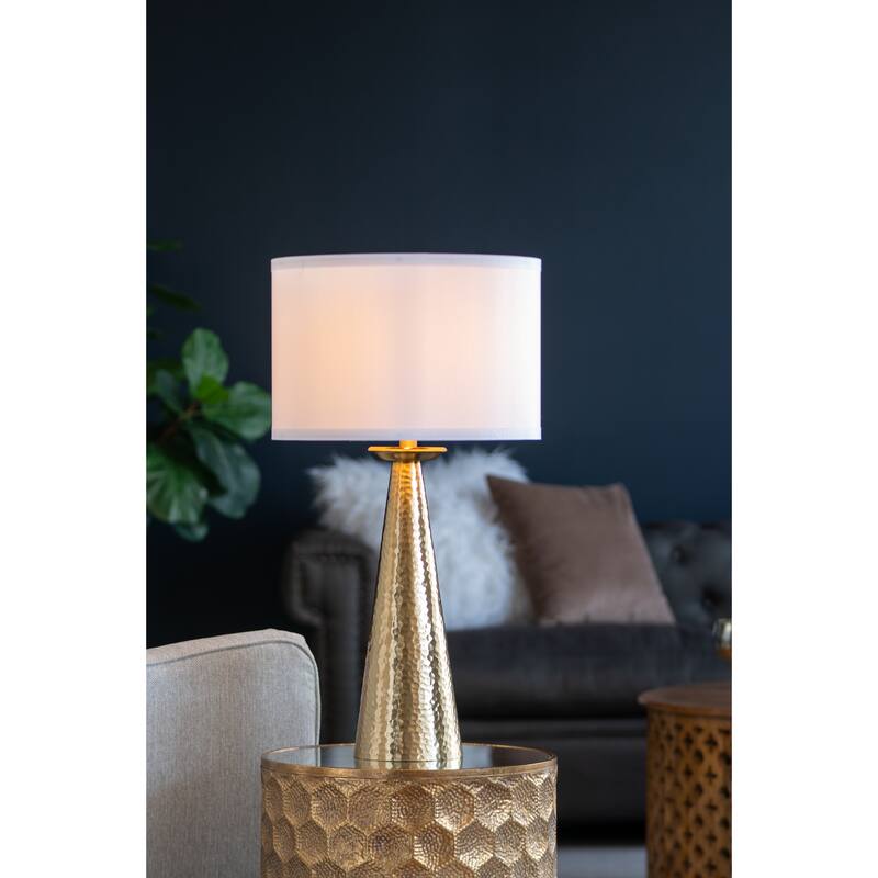 D15x28.5" Aluminum Cone Table Lamp(Lamp Shade Assembly Required) - Gold