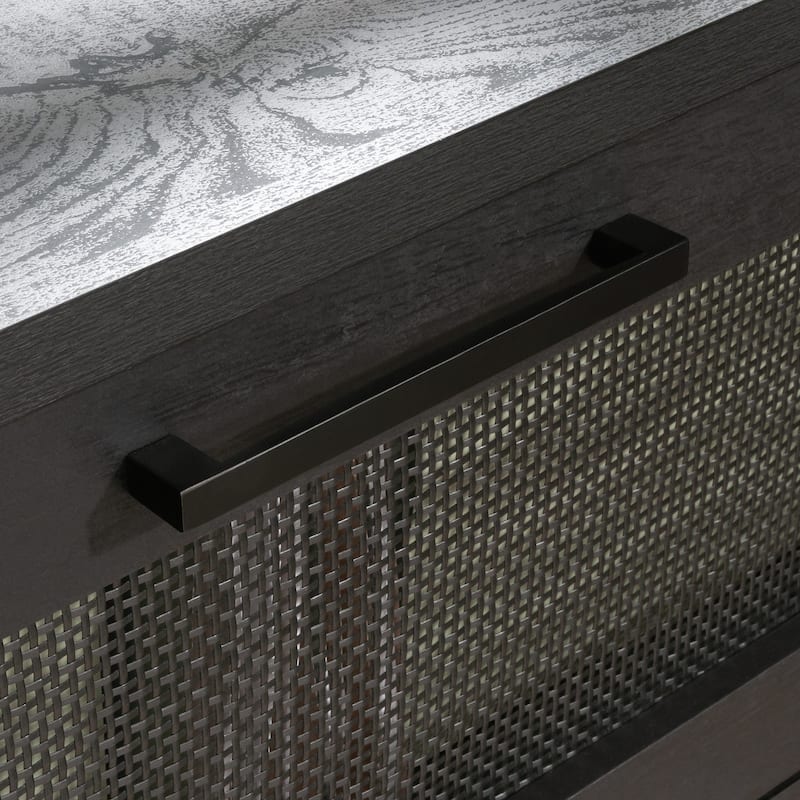 Engineered Wood Coastal Lateral File with a Lockable Drawer, Black