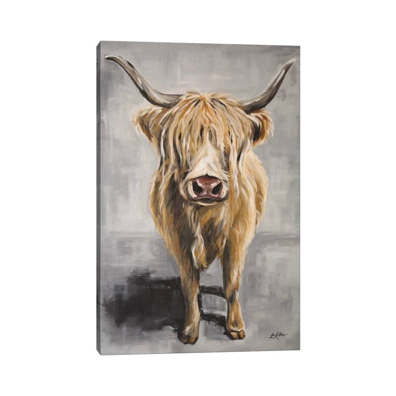 iCanvas "Shep The Highland Cow" by Hippie Hound Studios Canvas Print