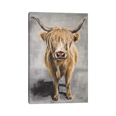iCanvas "Shep The Highland Cow" by Hippie Hound Studios Canvas Print