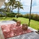 preview thumbnail 1 of 4, Reyn Spooner Kona Coast Oahu Indoor Outdoor Area Rug Red Sand Polypropylene