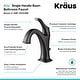 preview thumbnail 15 of 28, Kraus 3-in-1 Set White Square Ceramic Vessel Sink Arlo Faucet w/ Drain