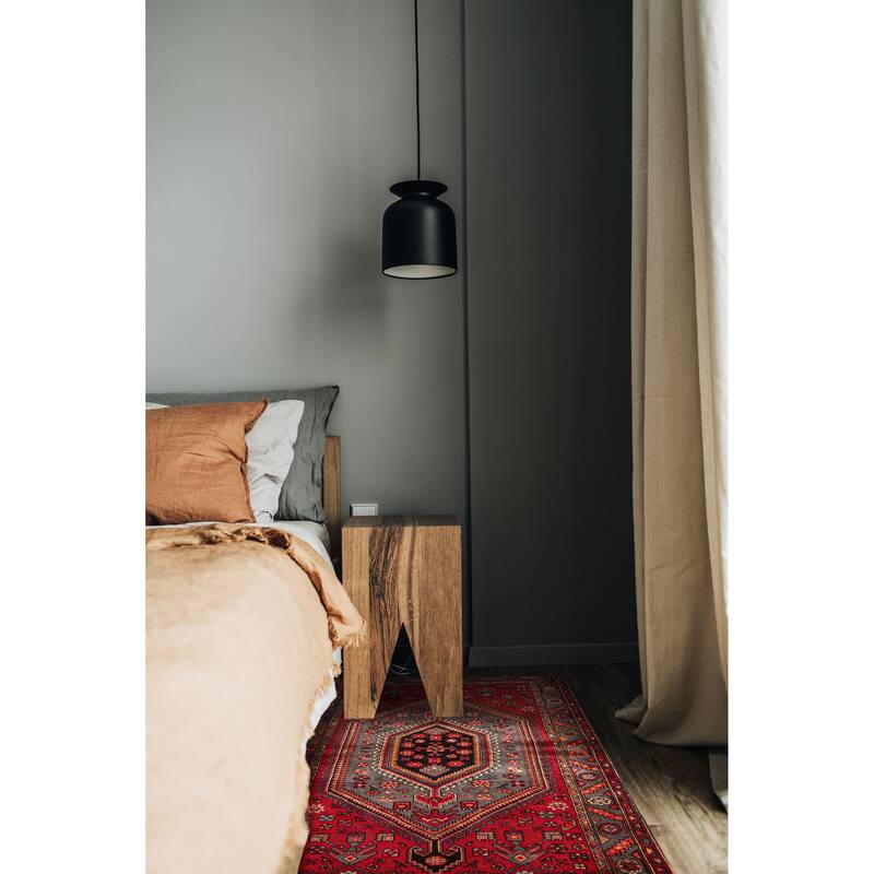 ECARPETGALLERY Hand-knotted Andelz Red Wool Rug - 4'4 x 6'9