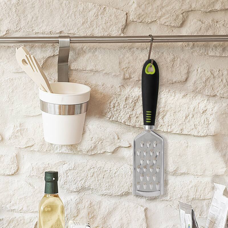 Stainless Steel Cheese Grater Vegetable Fruits Chocolate Slicer for Kitchen - Silver, Black, Green