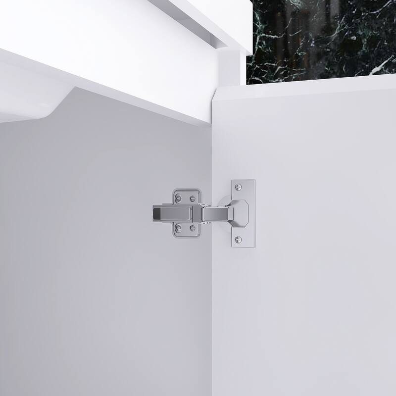 Floating Bathroom Vanity with Integrated Resin Top