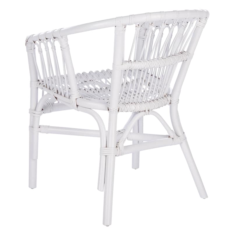 SAFAVIEH Silia Rattan Accent Chairs (Set of 2) - 22.8" W x 23.6" L x 30.3" H - 23Wx24Dx30H