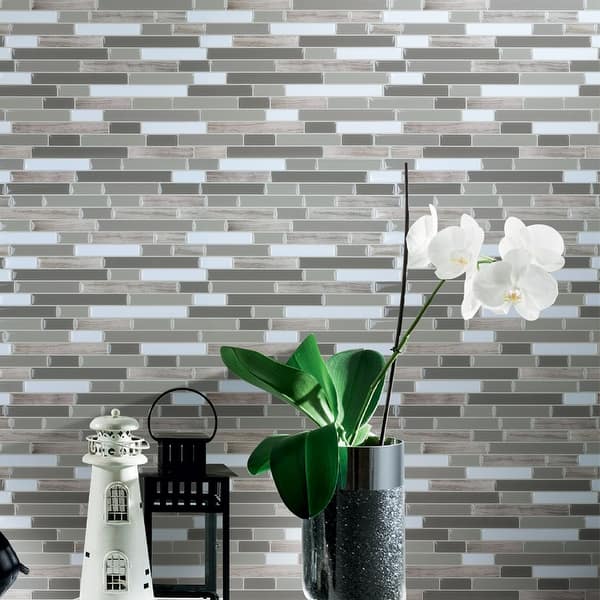 Art3d Peel and Stick Wall Tile for Kitchen/Bathroom Backsplash, 12x12,  Long Stone (6 Pack) - Bed Bath & Beyond - 33703041