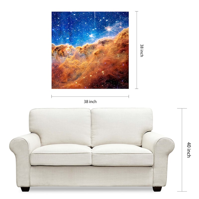 Empire Art Direct Carina Nebula I Printed Tempered Glass Wall Art - Multi-Color
