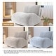 preview thumbnail 15 of 35, UIXE 33" Swivel Upholstered Aceent Chair Comfy Slipper Chair