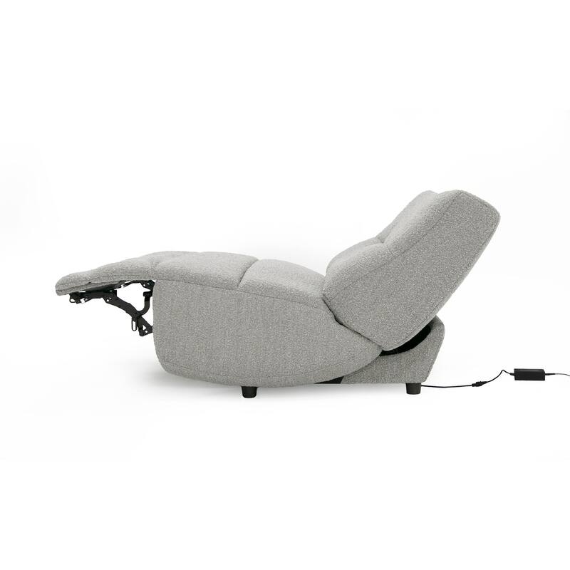 Divani Casa Basil Modern Grey Fabric Large Electric Recliner Chair