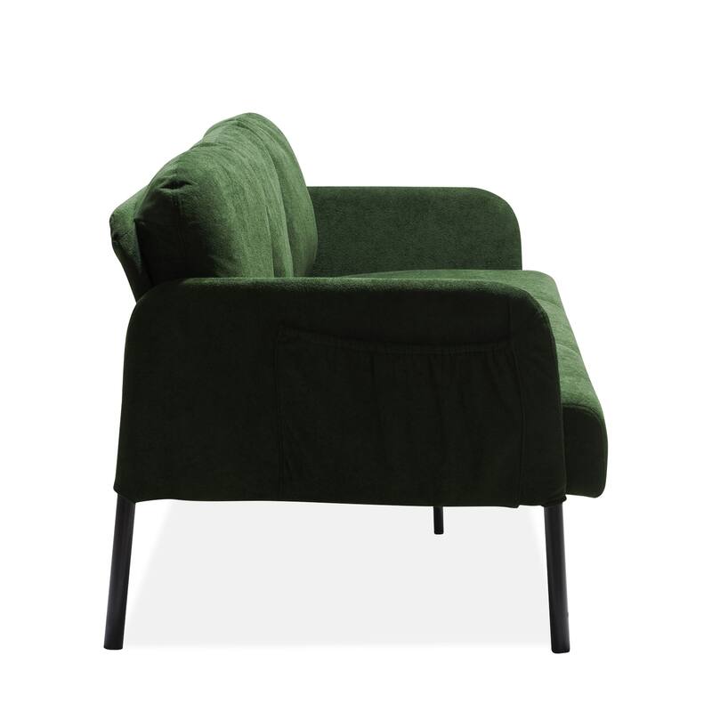 67.72" Fabric 3-Seater Sofa Couch with Sturdy Legs and Soft Polyester Fabric, Ideal for Small Spaces