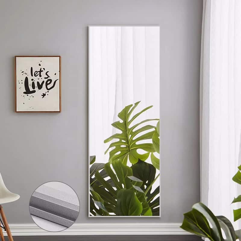 Dovelina Modern Full Length Floor Mirror - Freestanding Vanity Mirror for Bathroom or Living Space