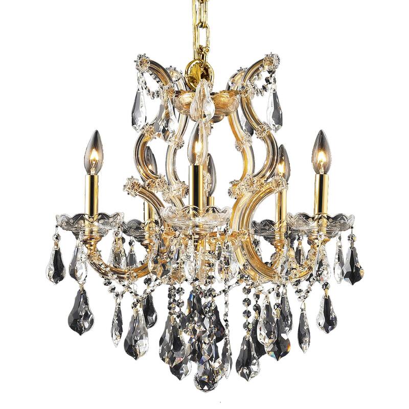 Fleur Illumination 6 light Gold Chandelier