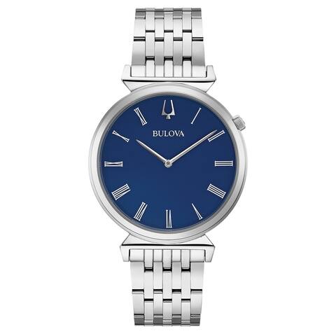 Bulova Men's Regatta Stainless Blue Dial Bracelet Watch