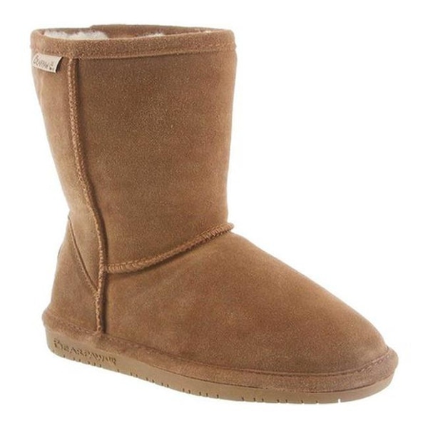 Shop Bearpaw Women&#39;s Emma Short Wide Boot Hickory II Cow Suede - On Sale - Free Shipping Today ...