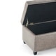 preview thumbnail 19 of 130, WYNDENHALL Franklin 48-in. Wide Contemporary Rectangular Storage Ottoman