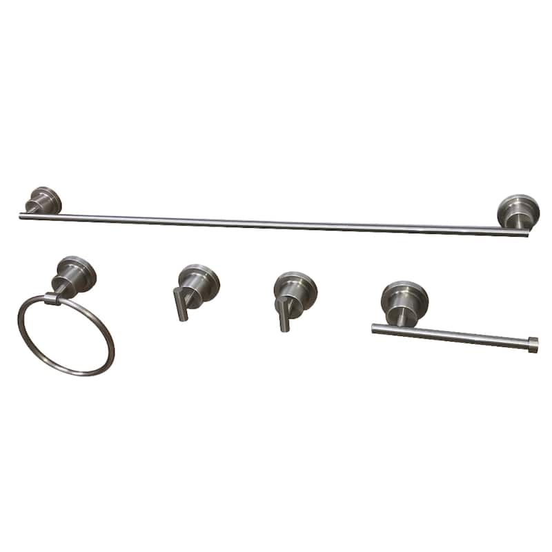 Kingston Brass Concord 5-Piece Bathroom Hardware Set - Brushed Nickel