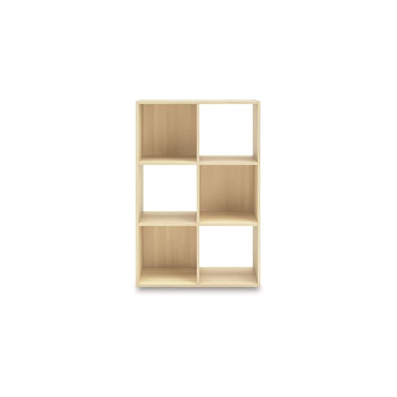 Signature Design by Ashley Piperton Brown 6 Cube Organizer - 24" W x 12" D x 35" H