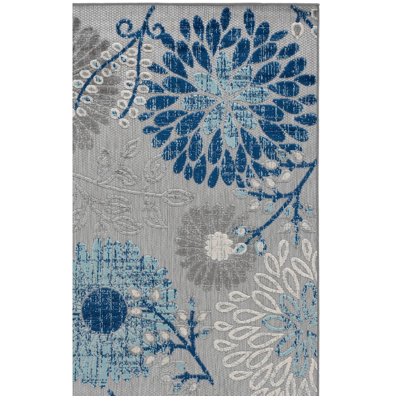 SAFAVIEH Cabana Hillechien Indoor/ Outdoor Waterproof Patio Floral Rug