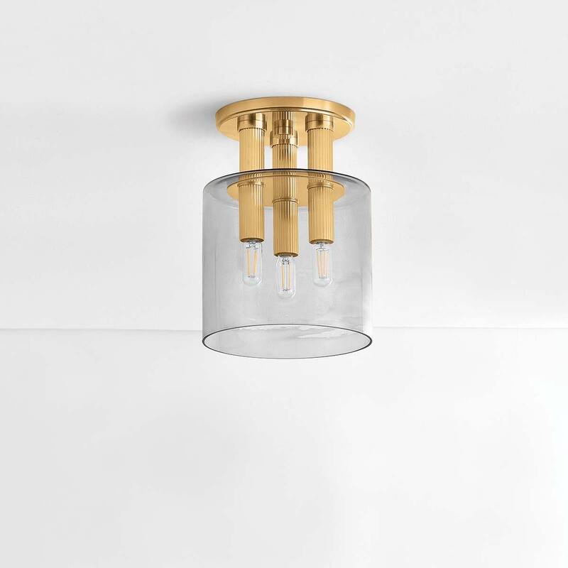 Hudson Valley Lighting 5133 Crystler 3 Light 9" Wide Flush Mount