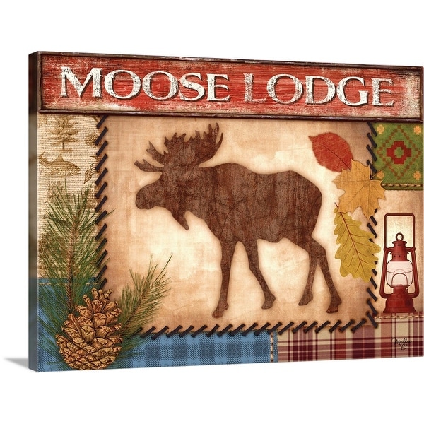 "Moose Lodge" Canvas Wall Art