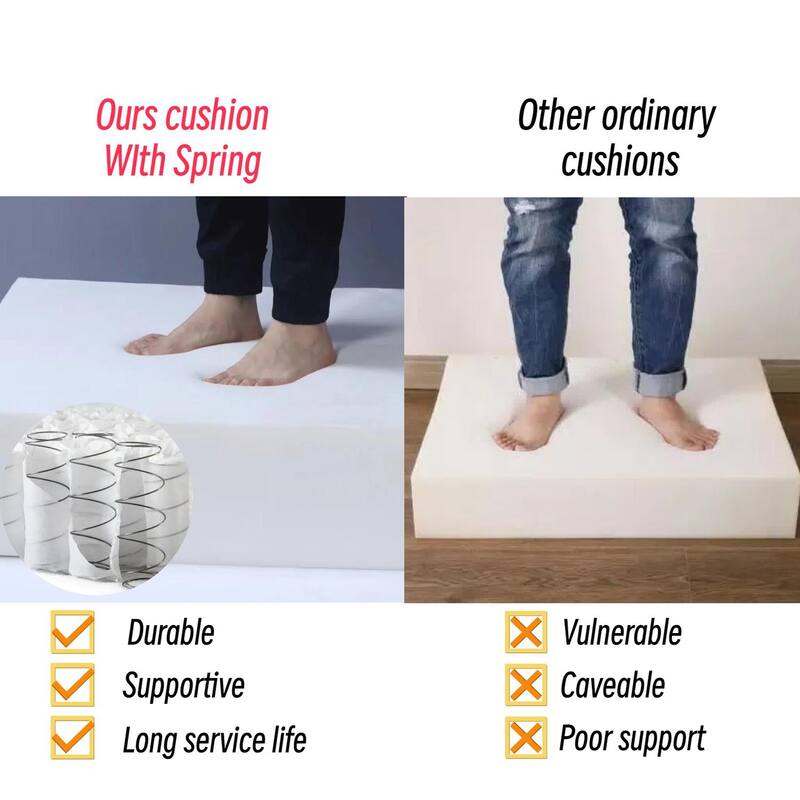 Momei L-Shaped Sofa - High-Density Foam with Spring, Multiple Cushions, Living Room