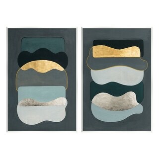 Stupell Shapes with Glam Details Wall Plaque Art Design By Grace Popp ...