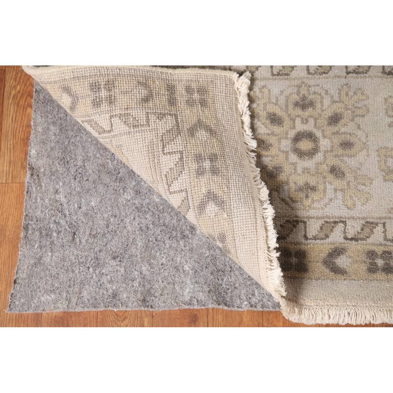 Geometric Oushak Oriental Area Rug Handmade Wool Carpet - 8'10"x 11'11"