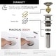 preview thumbnail 35 of 42, STYLISH Pop-Up Bathroom Sink Drain with Overflow D-701
