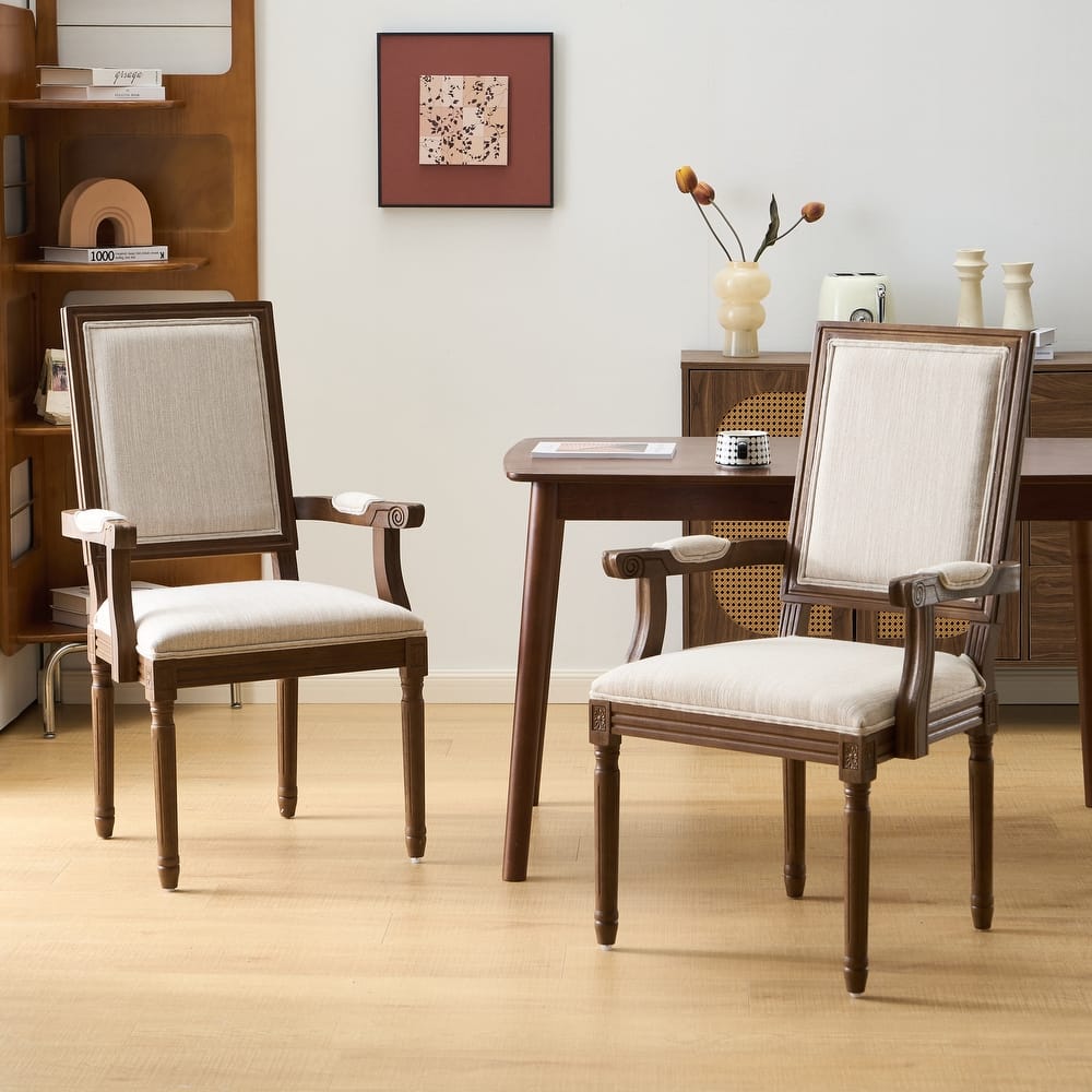Maria French Country Upholstered Dining Chairs by Christopher Knight Home - 23.75" L x 23.75" W x 39.75" H