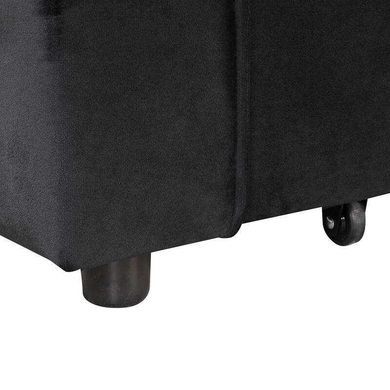 Multi functional Sofa Bed with Cup Holder and USB Port for Living Room
