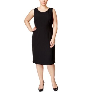 kasper black sheath dress