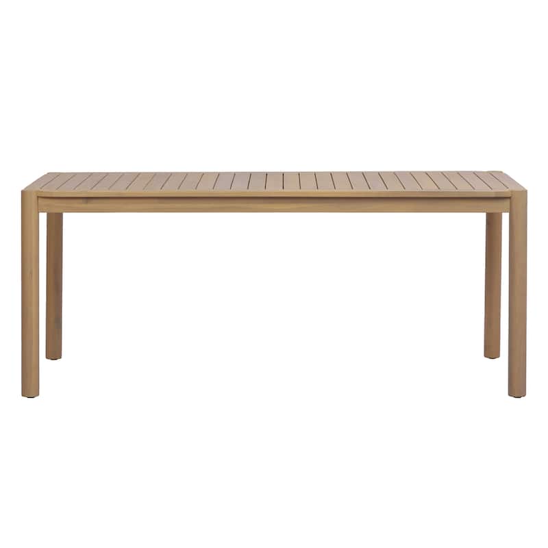 Christopher Knight Home - Cascade 74.02" Outdoor Acacia Wood Rectangular Dining Table, for 4-6 Person Seating