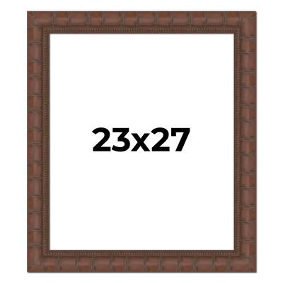 23x27 Frame Pewter Solid Wood Picture Frame Width 1.625 Inches | Interior Frame Depth 0.6875 Inches