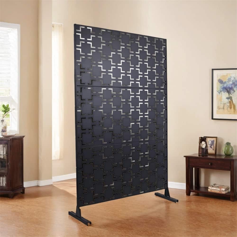 Outdoor & Indoor Freestanding Privacy Screen Privacy Screen 76"H×48"W