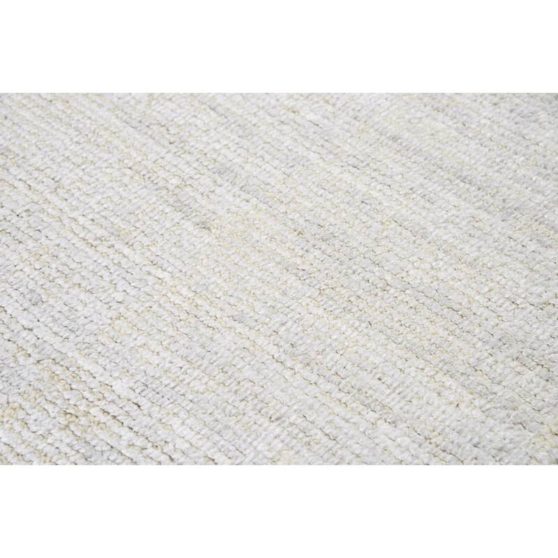 Alora Decor Demure Solid Grey Hand-tufted Wool Blend Rug