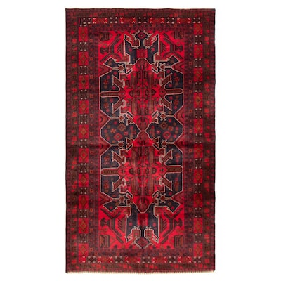 Teimani Red Rug 3'9" x 6'9" - 3'9 x 6'9