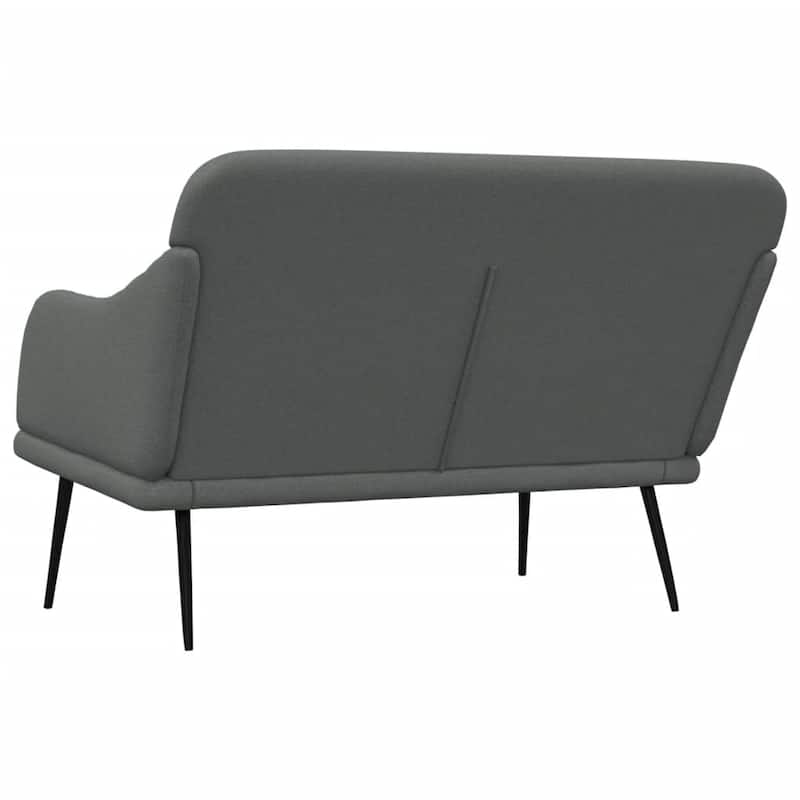 vidaXL Bench Dark Gray 43.3"x29.9"x31.5" Fabric - 43.3" x 29.9" x 31.5"