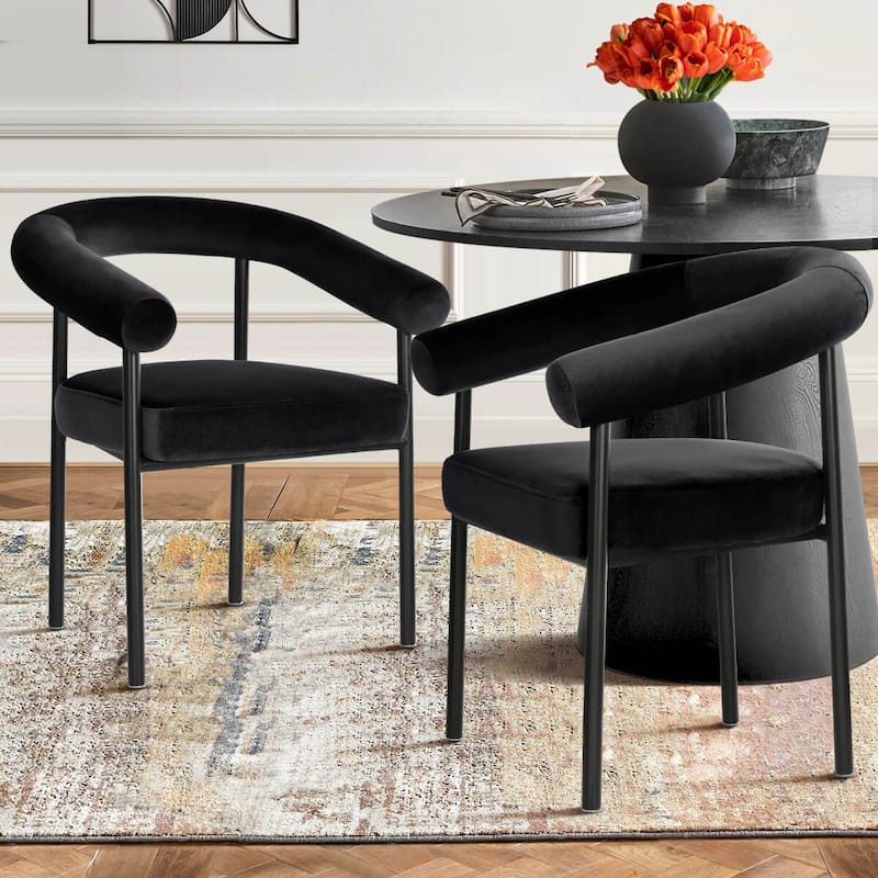 High-back upholstered Chairs (Set of 4)
