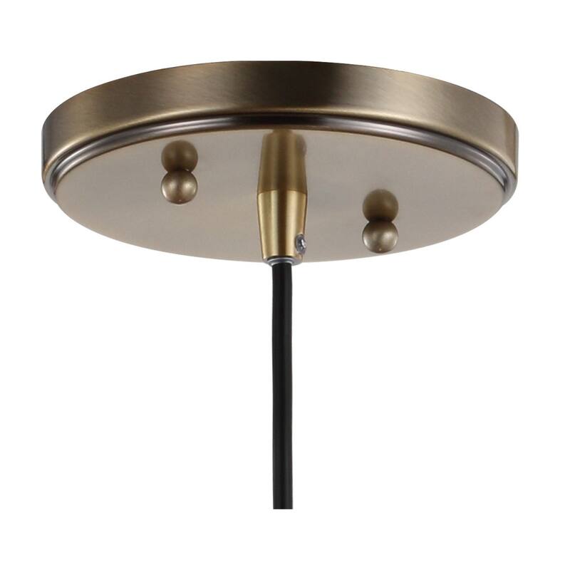 Ferano 5.5" Adjustable Metal/Glass LED Pendant, Chrome by JONATHAN Y