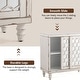 preview thumbnail 28 of 45, COSIEST Solid Wood Buffet and Sideboard Storage Cabinet