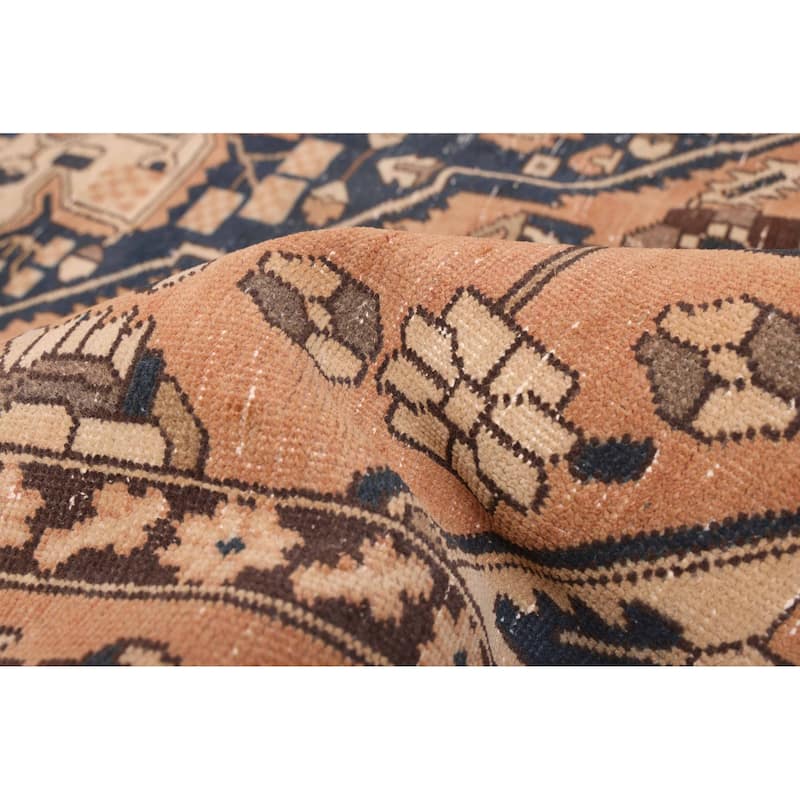 ECARPETGALLERY Hand-knotted Antalya Vintage Copper Wool Rug - 6'6 x 9'9