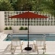 preview thumbnail 76 of 143, North Bend 9-foot Round Auto-tilt, Bronze Finish, Sunbrella Patio Umbrella by Havenside Home
