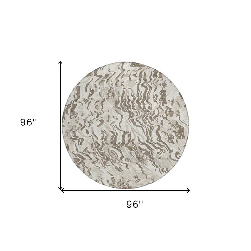 HomeRoots Abstract Transitional Rectangle Outdoor Rug