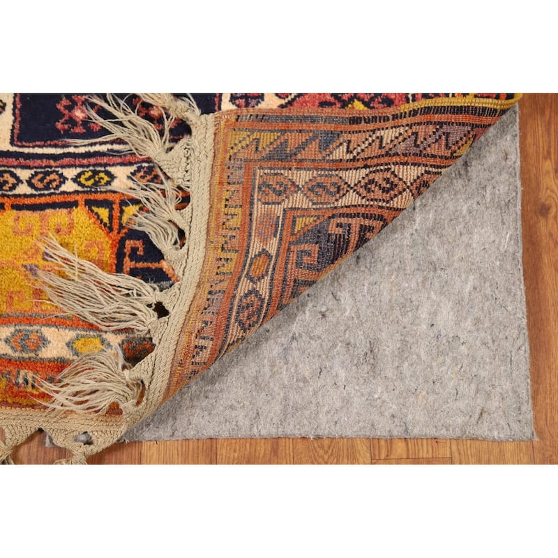 Tribal Anatolian Turkish Vintage Runner Rug Hand-Knotted Wool Carpet - 3'4"x 11'3"