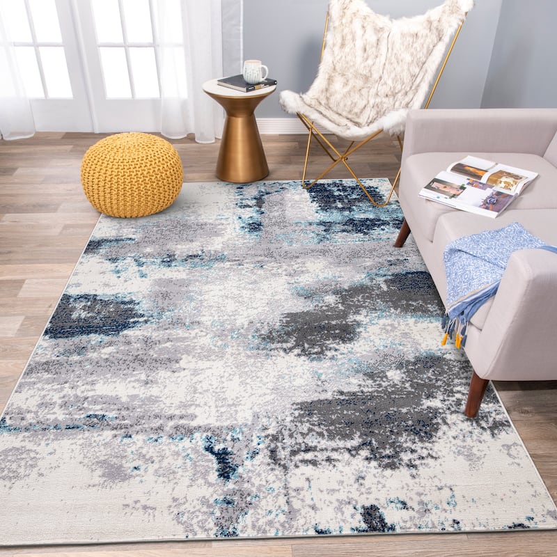 World Rug Gallery Contemporary Abstract Area Rug