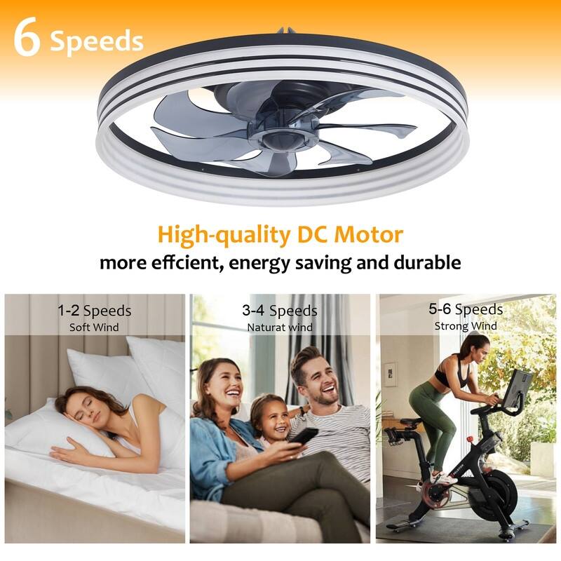 Modern Dimmable LED Ceiling Fan With Lights & Remote Control - Quiet, Safe, And Easy Installation For Bedrooms