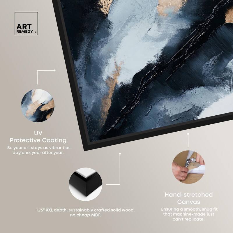 Golden Spark I Canvas by Art Remedy