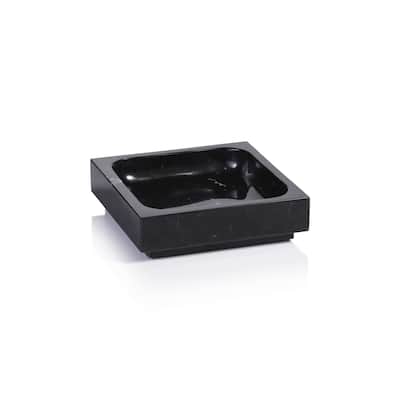 Nero Marquina Natural Marble Tray